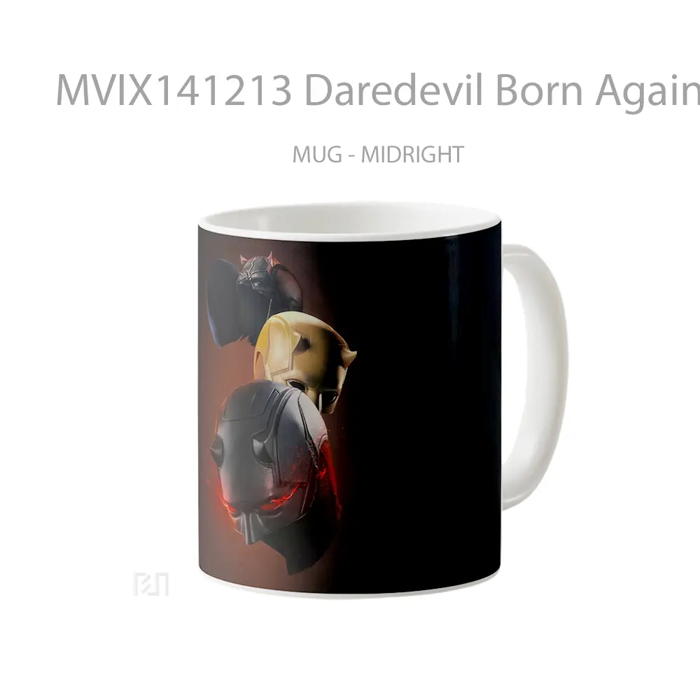 Mug Daredevil Born Again Mask Gelas Keramik Unik - All-side / Desain