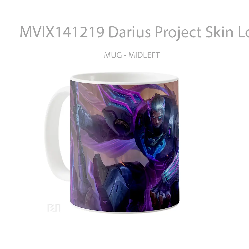 Mug Darius Project Skin Lol Wild Rift Splash Art Cangkir Gamer - All-side / Desain