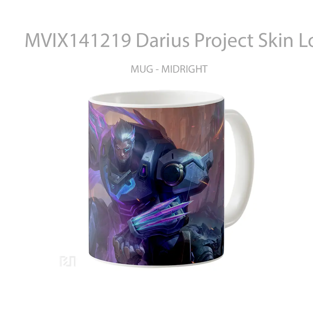 Mug Darius Project Skin Lol Wild Rift Splash Art Cangkir Gamer - All-side / Desain