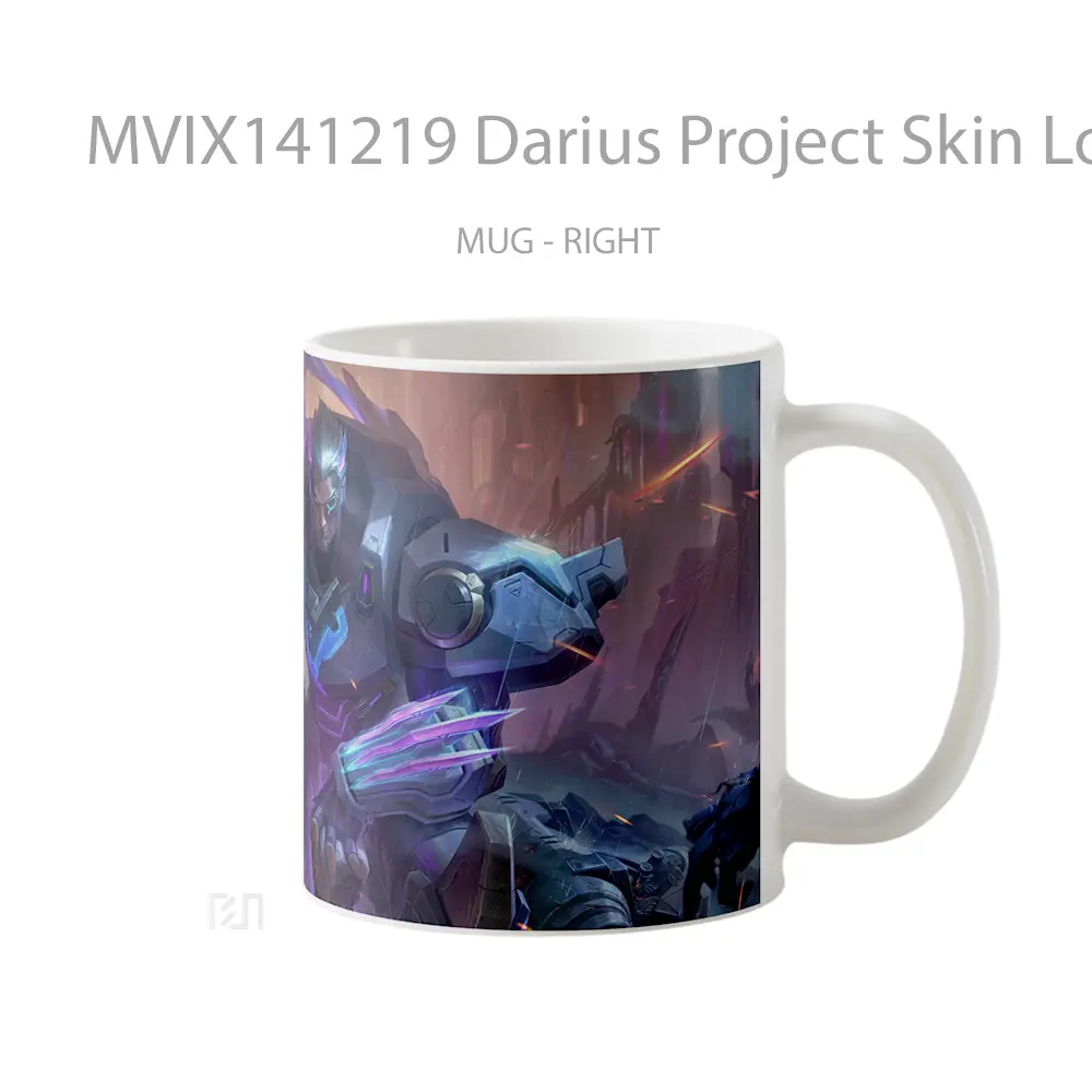 Mug Darius Project Skin Lol Wild Rift Splash Art Cangkir Gamer - All-side / Desain