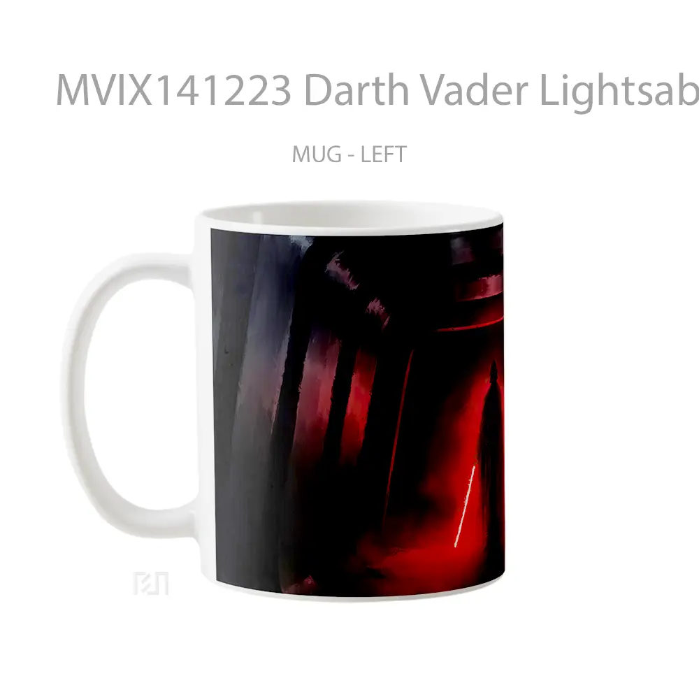 Mug Darth Vader Lightsaber Star War Gelas Keramik Unik - All-side / Desain