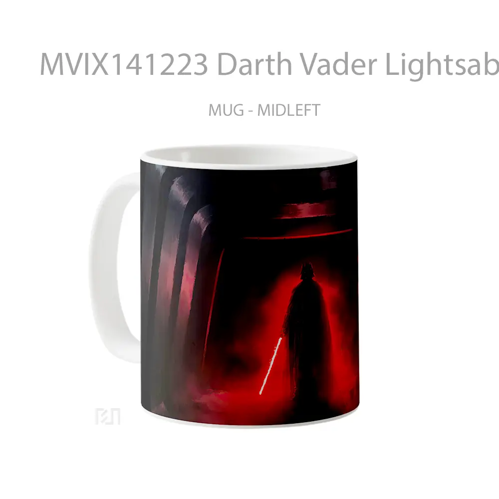 Mug Darth Vader Lightsaber Star War Gelas Keramik Unik - All-side / Desain