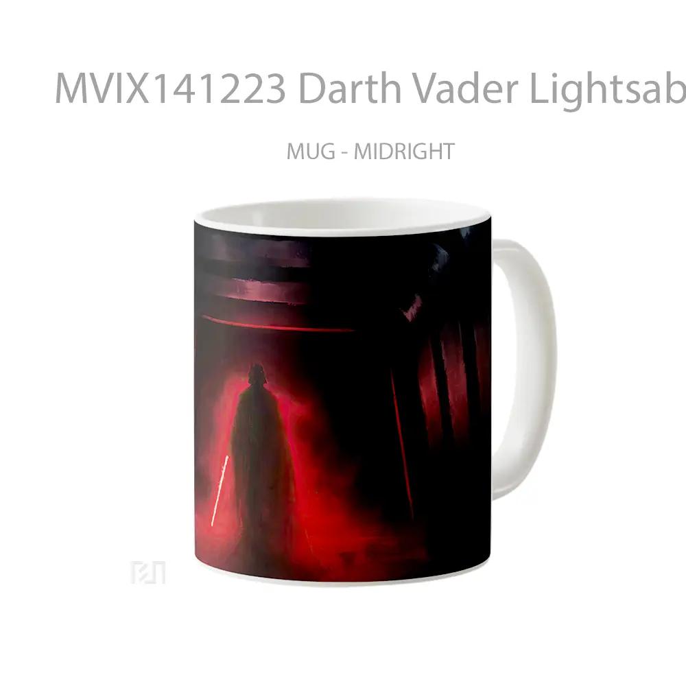 Mug Darth Vader Lightsaber Star War Gelas Keramik Unik - All-side / Desain