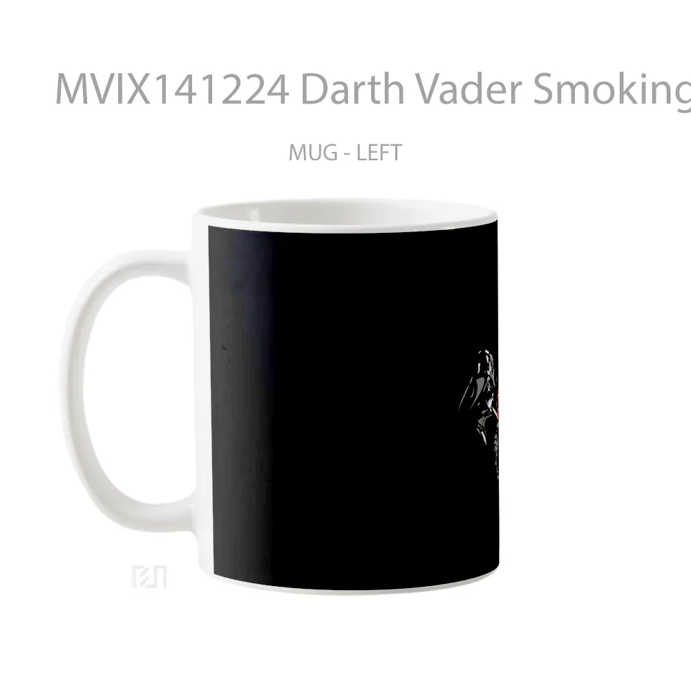 Mug Darth Vader Smoking Lightsabe Gelas Keramik Unik - All-side / Desain