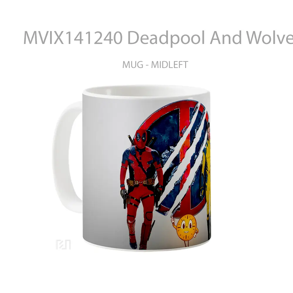 Mug Deadpool And Wolverine 2024 Movie Gelas Keramik Unik - All-side / Desain