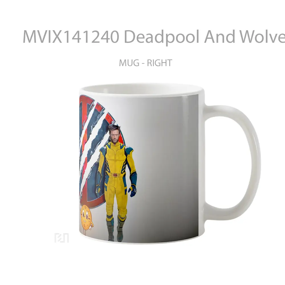 Mug Deadpool And Wolverine 2024 Movie Gelas Keramik Unik - All-side / Desain