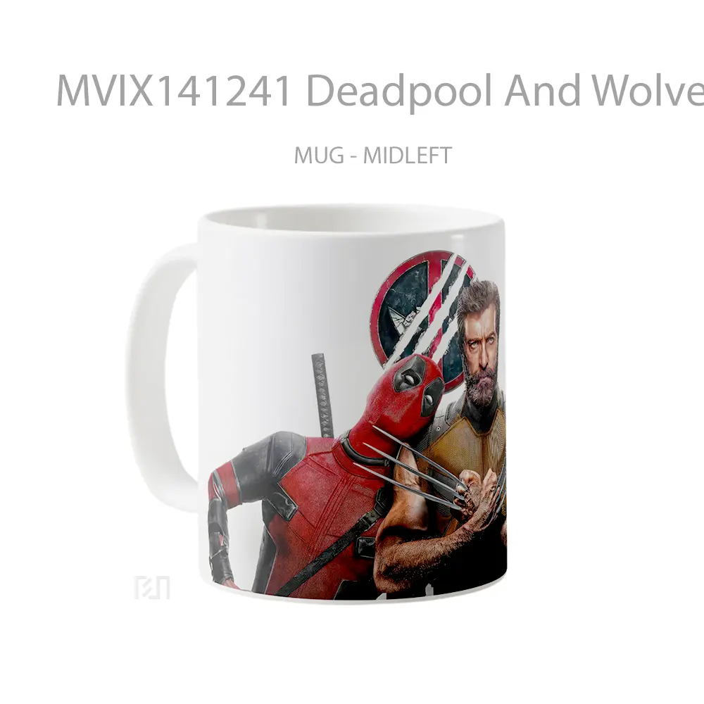 Mug Deadpool And Wolverine 2024 Movie Gelas Keramik Unik - All-side / Desain