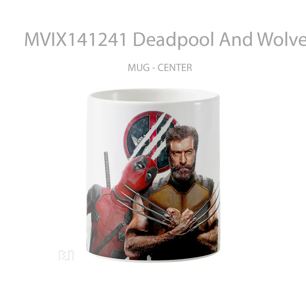 Mug Deadpool And Wolverine 2024 Movie Gelas Keramik Unik