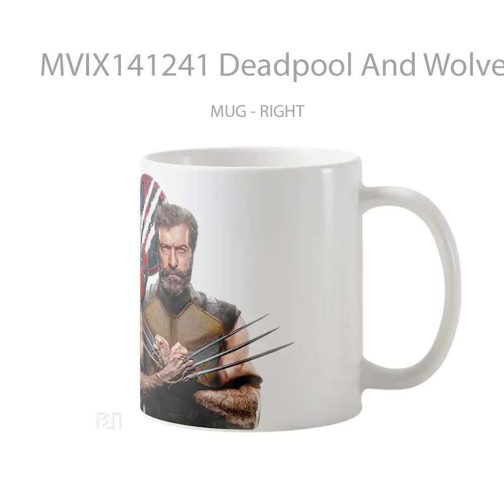 Mug Deadpool And Wolverine 2024 Movie Gelas Keramik Unik - All-side / Desain