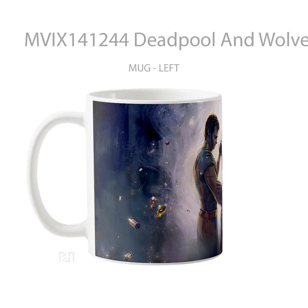 Mug Deadpool And Wolverine Dancing Gelas Keramik Unik - All-side / Desain