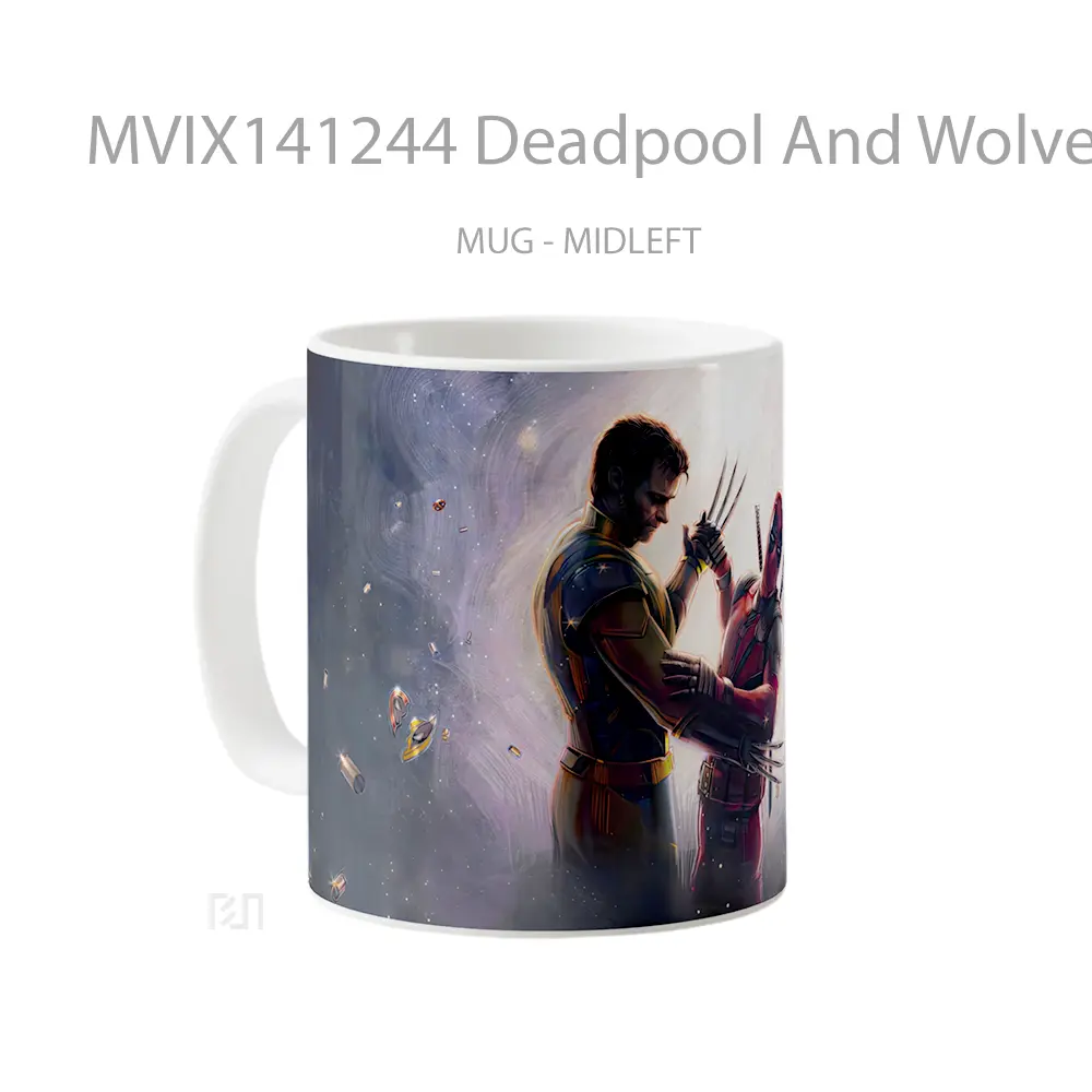Mug Deadpool And Wolverine Dancing Gelas Keramik Unik - All-side / Desain