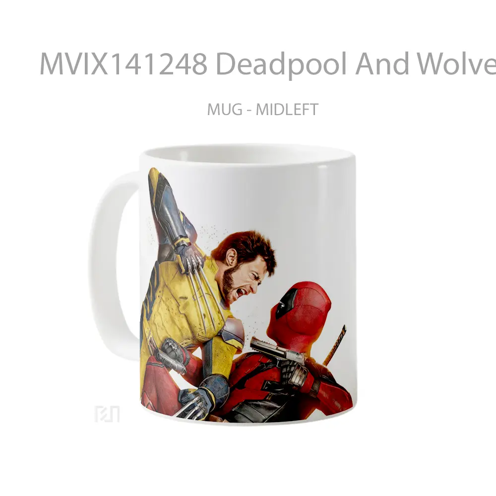 Mug Deadpool And Wolverine Movie Gelas Keramik Unik - All-side / Desain