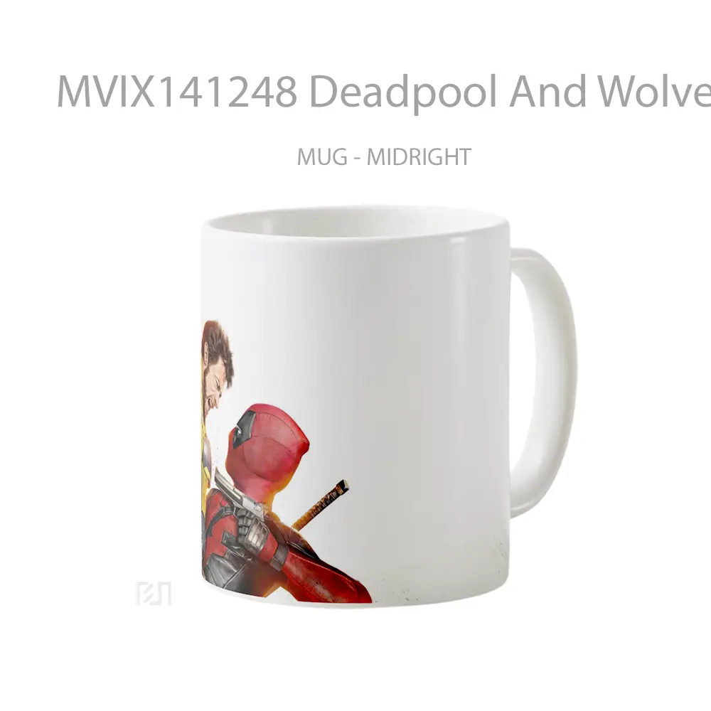 Mug Deadpool And Wolverine Movie Gelas Keramik Unik - All-side / Desain