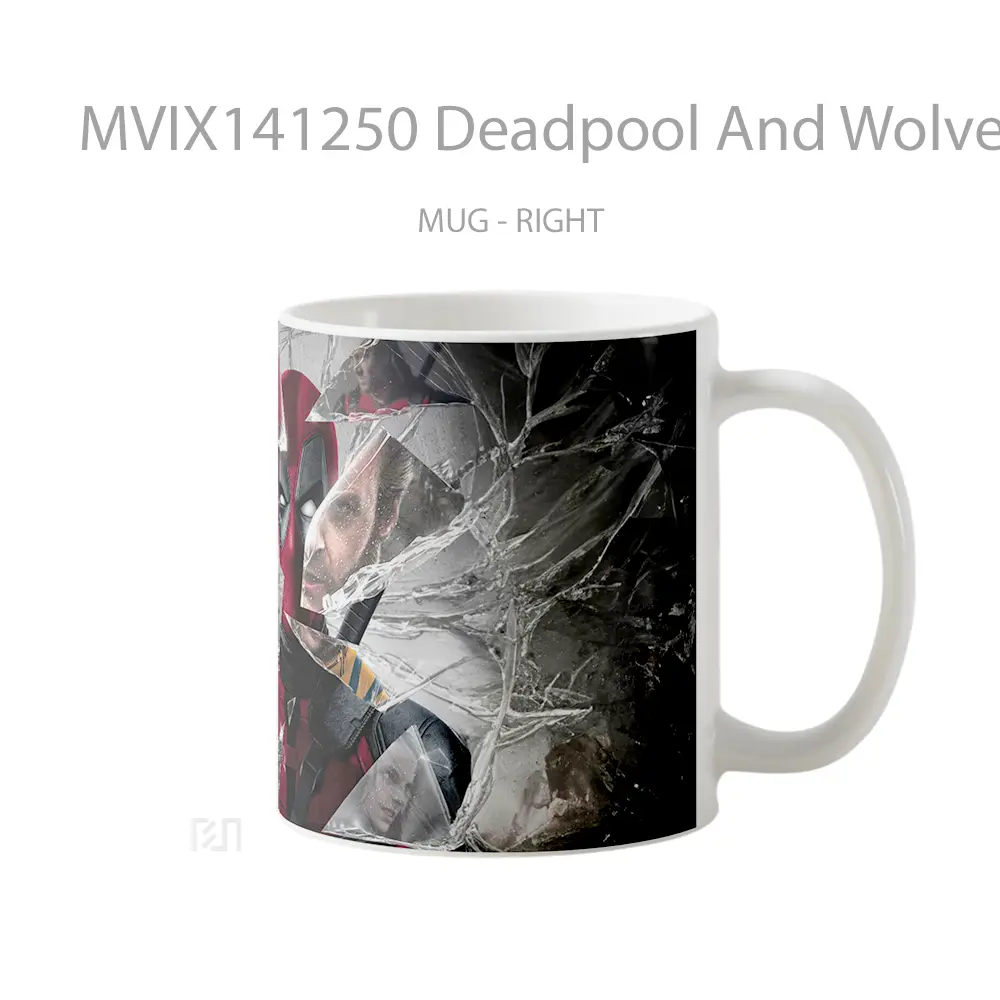Mug Deadpool And Wolverine Movie Gelas Keramik Unik - All-side / Desain