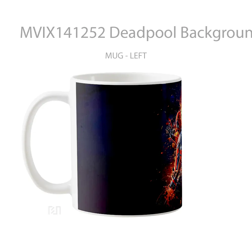 Mug Deadpool Backgroun Gelas Keramik Unik - All-side / Desain