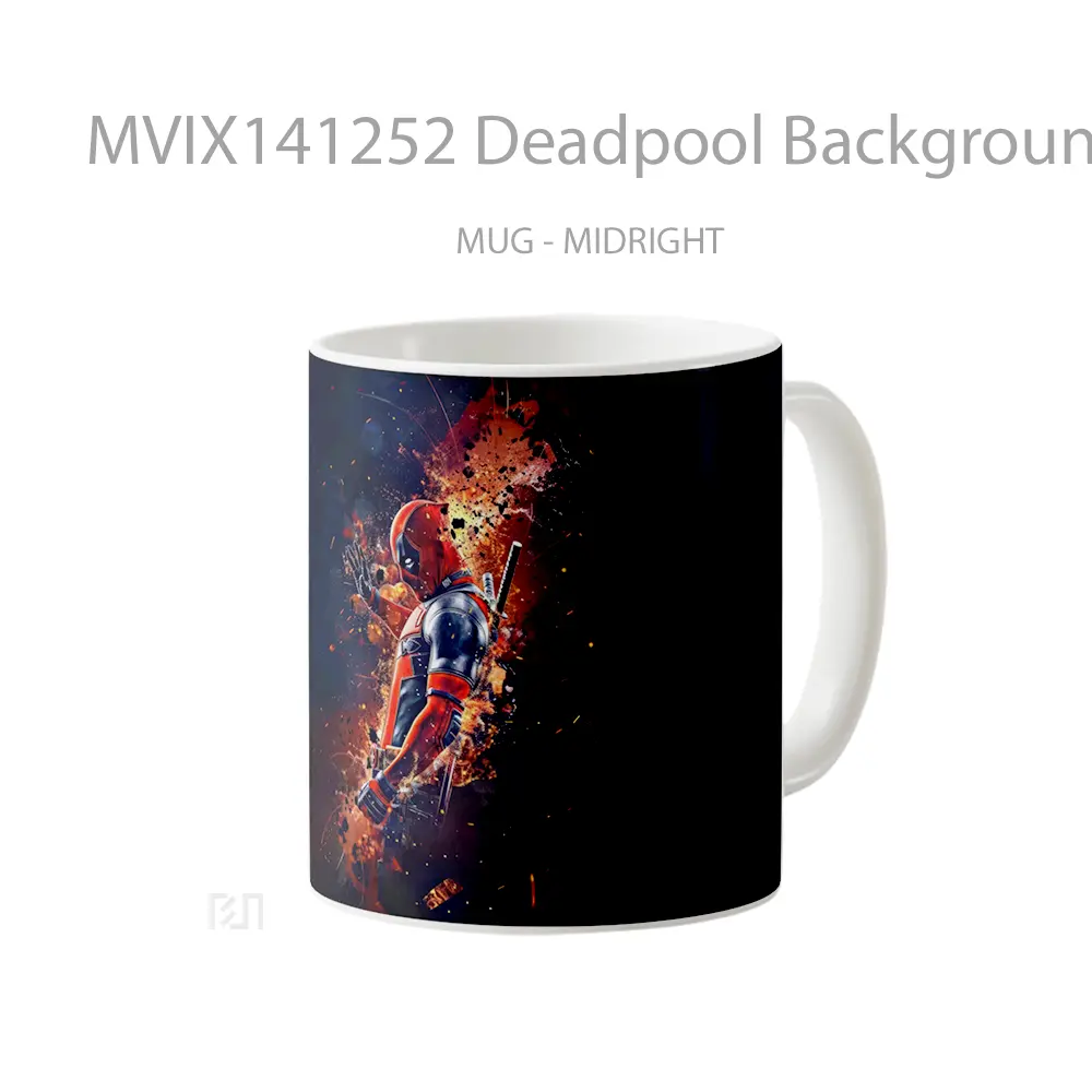 Mug Deadpool Backgroun Gelas Keramik Unik - All-side / Desain
