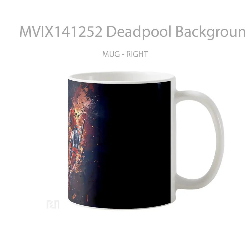 Mug Deadpool Backgroun Gelas Keramik Unik - All-side / Desain