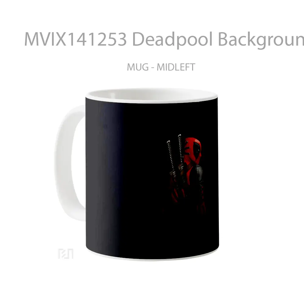 Mug Deadpool Backgroun Gelas Keramik Unik - All-side / Desain