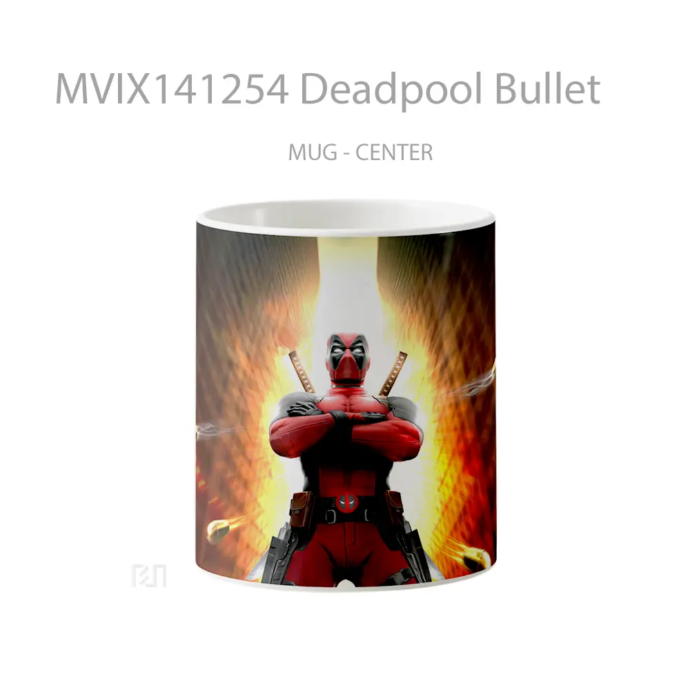 Mug Deadpool Bullet Gelas Keramik Unik