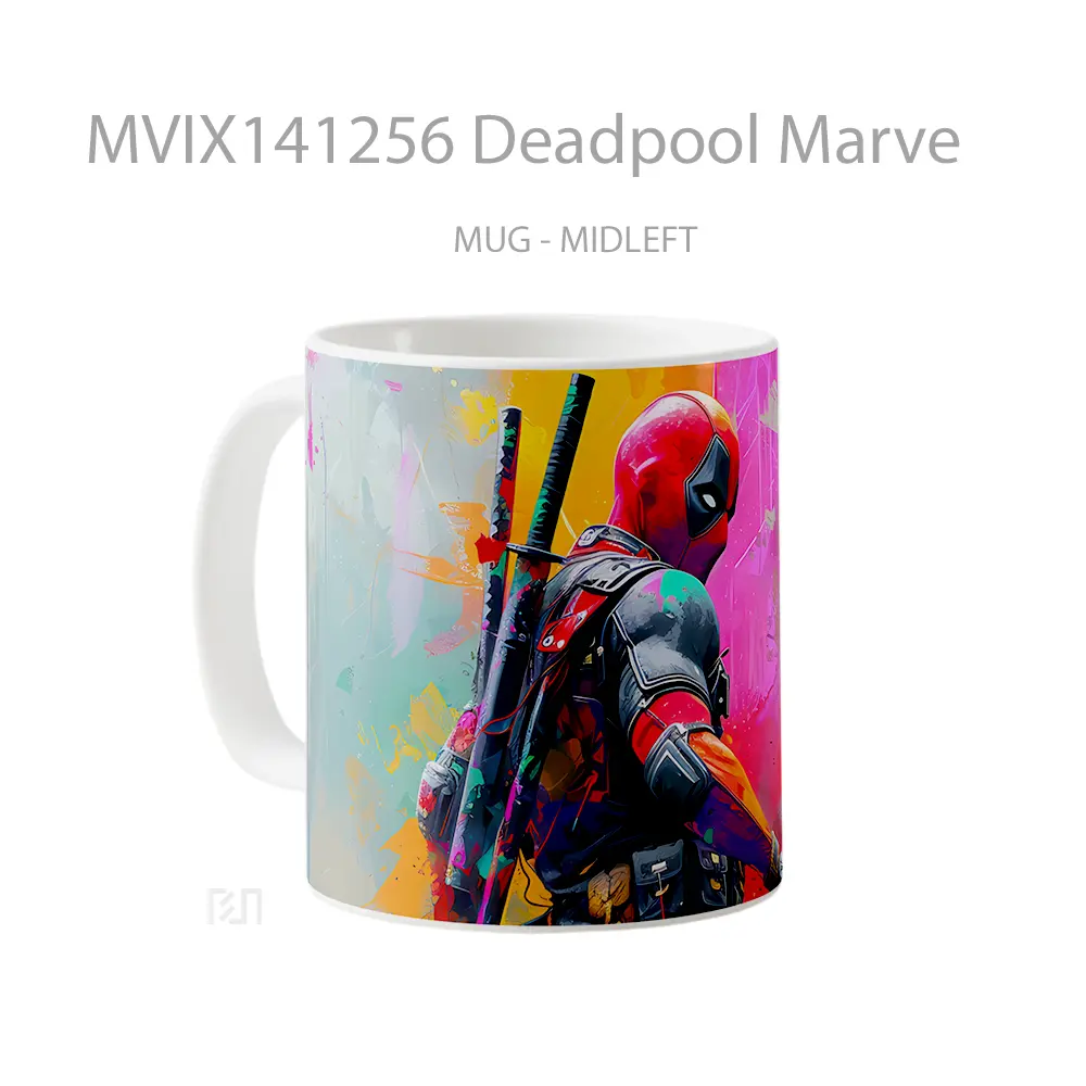 Mug Deadpool Marve Gelas Keramik Unik - All-side / Desain