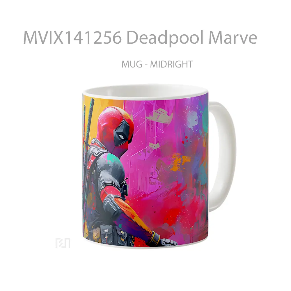 Mug Deadpool Marve Gelas Keramik Unik - All-side / Desain