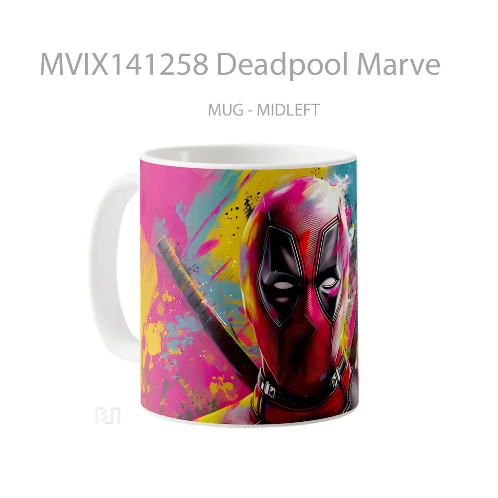Mug Deadpool Marve Gelas Keramik Unik - All-side / Desain