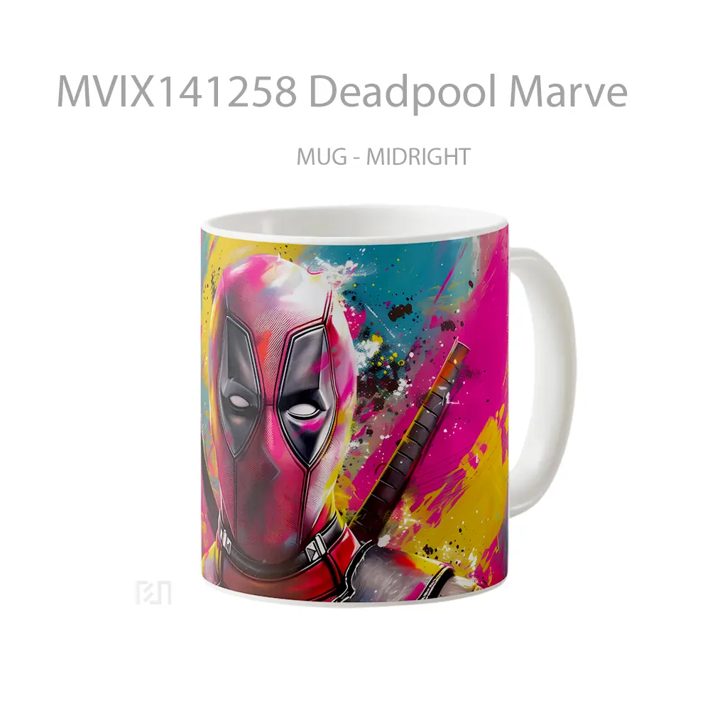 Mug Deadpool Marve Gelas Keramik Unik - All-side / Desain