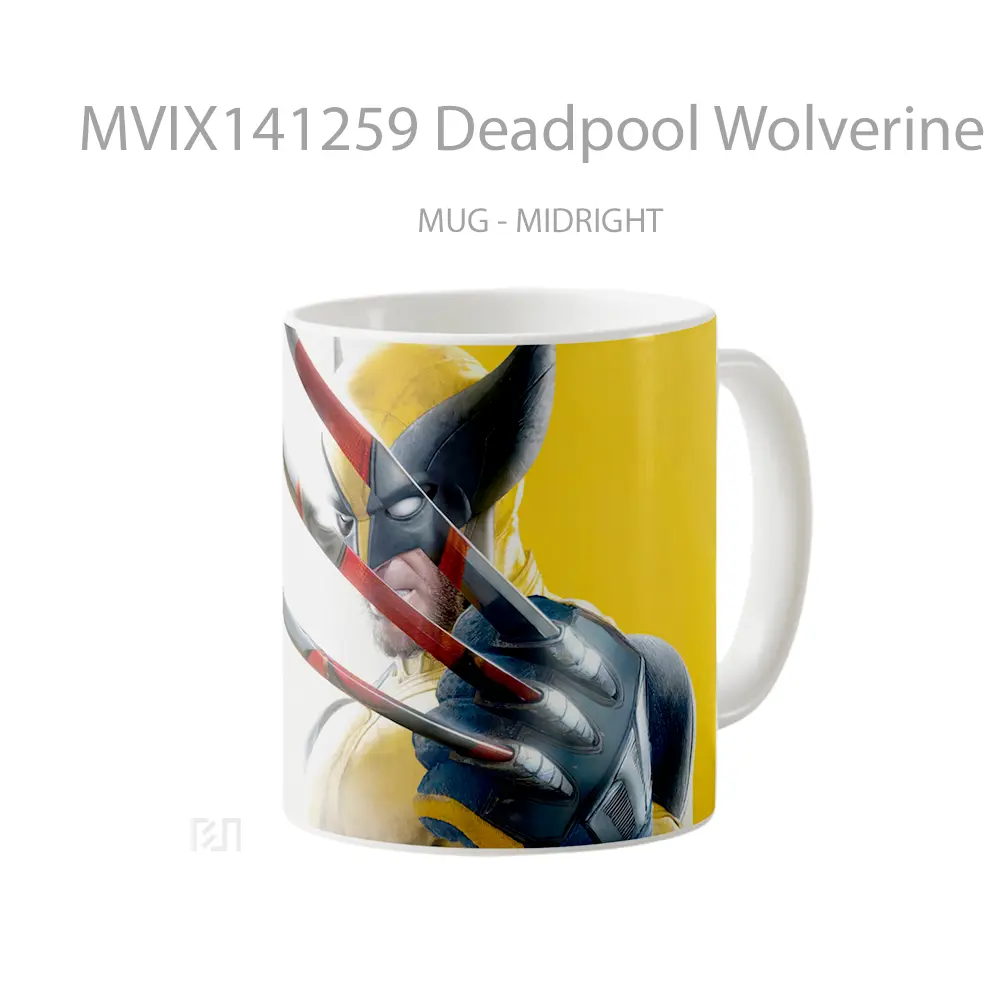 Mug Deadpool Wolverine Claw Movie Gelas Keramik Unik - All-side / Desain