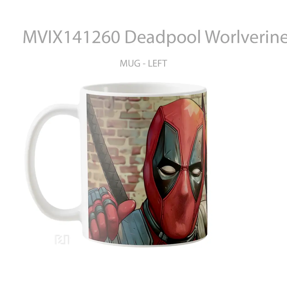 Mug Deadpool Worlverine Gelas Keramik Unik - All-side / Desain