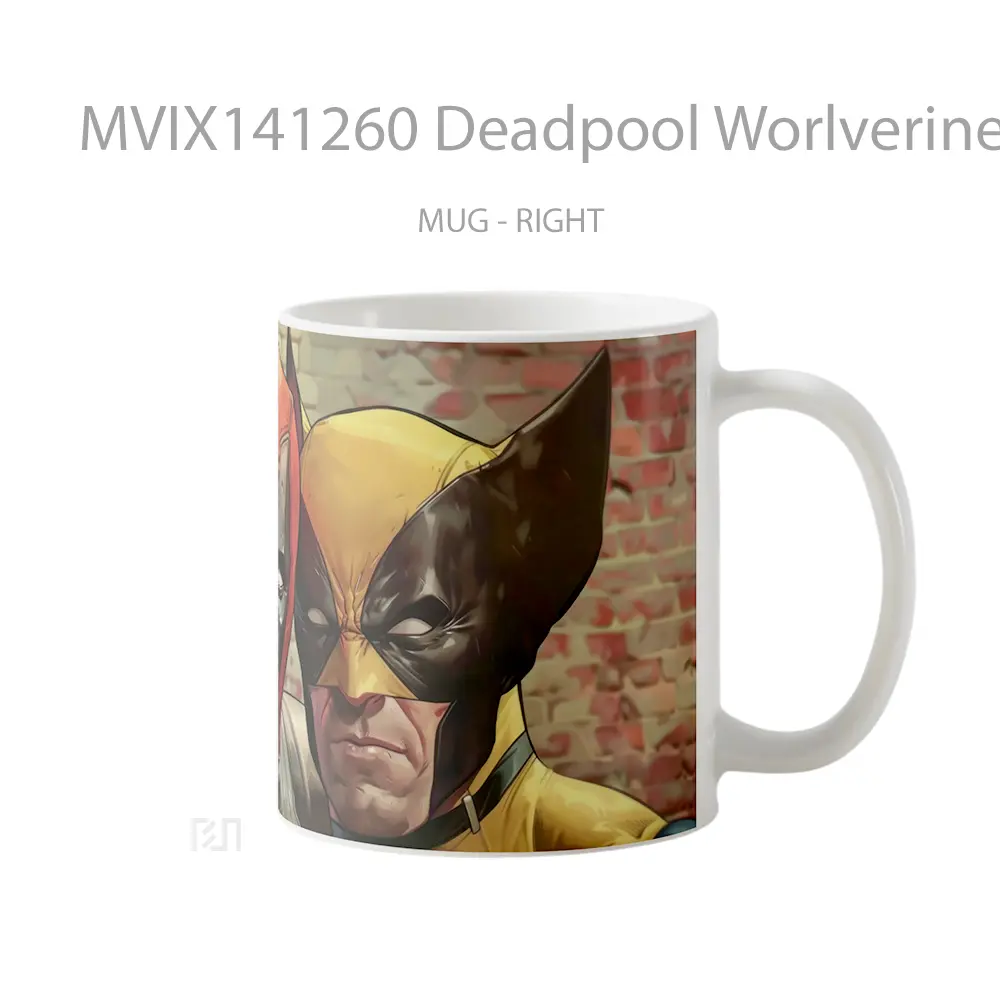 Mug Deadpool Worlverine Gelas Keramik Unik - All-side / Desain