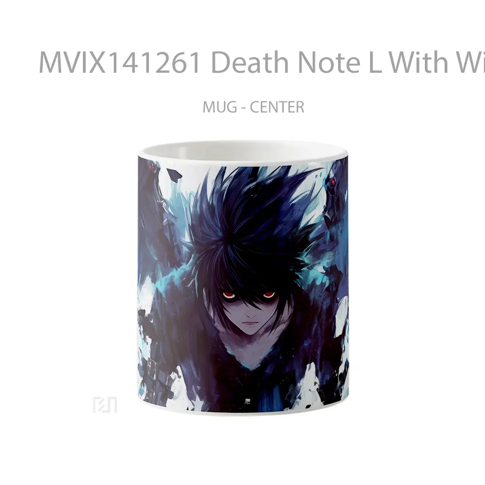 Mug Death Note L With Wings Gelas Keramik Unik