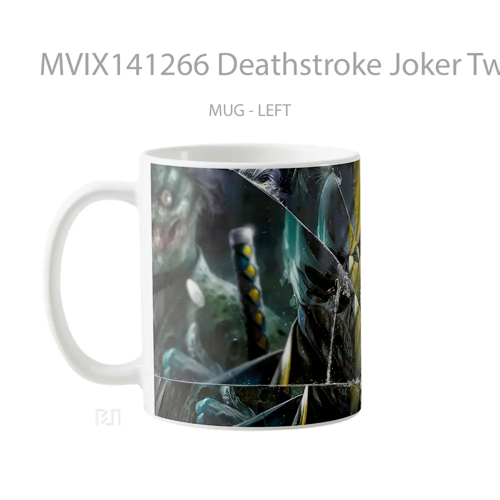 Mug Deathstroke Joker Two Face Dc Villain Gelas Superhero - All-side / Desain