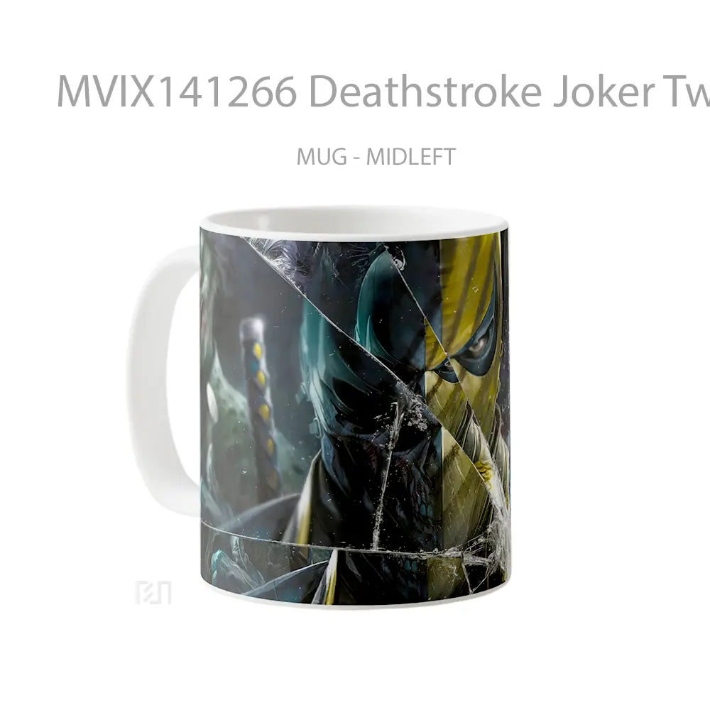 Mug Deathstroke Joker Two Face Dc Villain Gelas Superhero - All-side / Desain