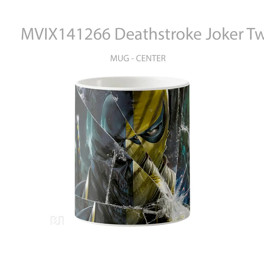 Mug Deathstroke Joker Two Face Dc Villain Gelas Superhero