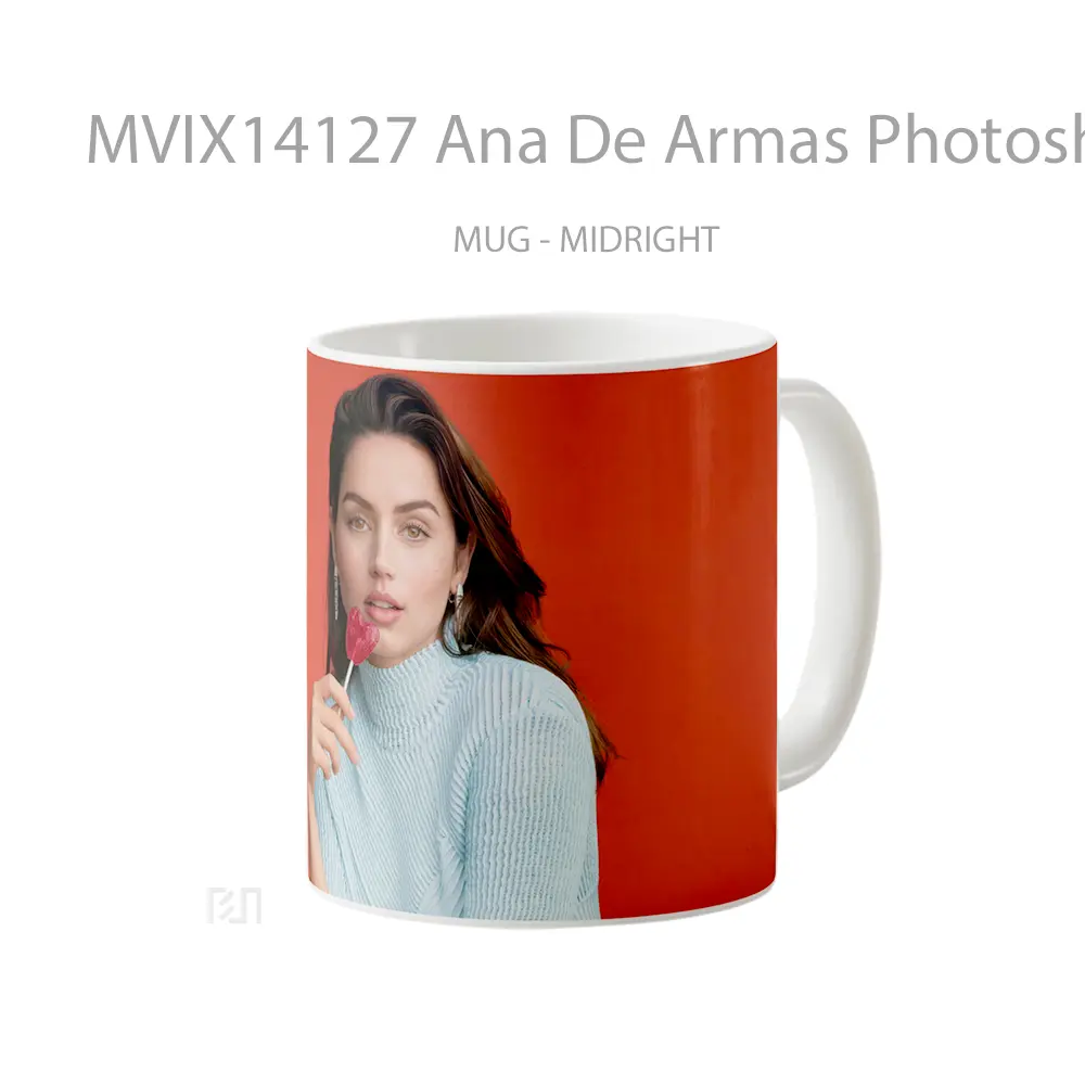 Mug Ana De Armas Photoshoot Gelas Keramik Unik - All-side / Desain