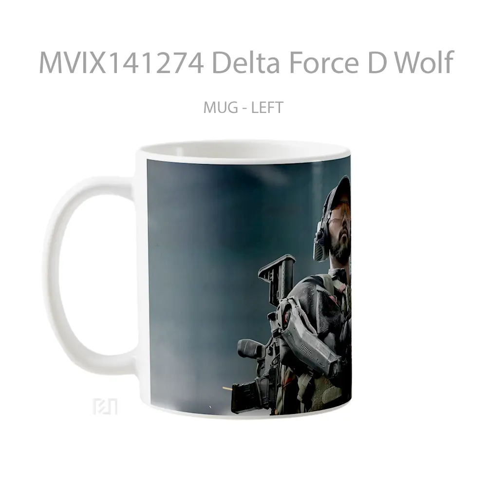 Mug Delta Force D Wolf Gelas Hewan Lucu - All-side / Desain