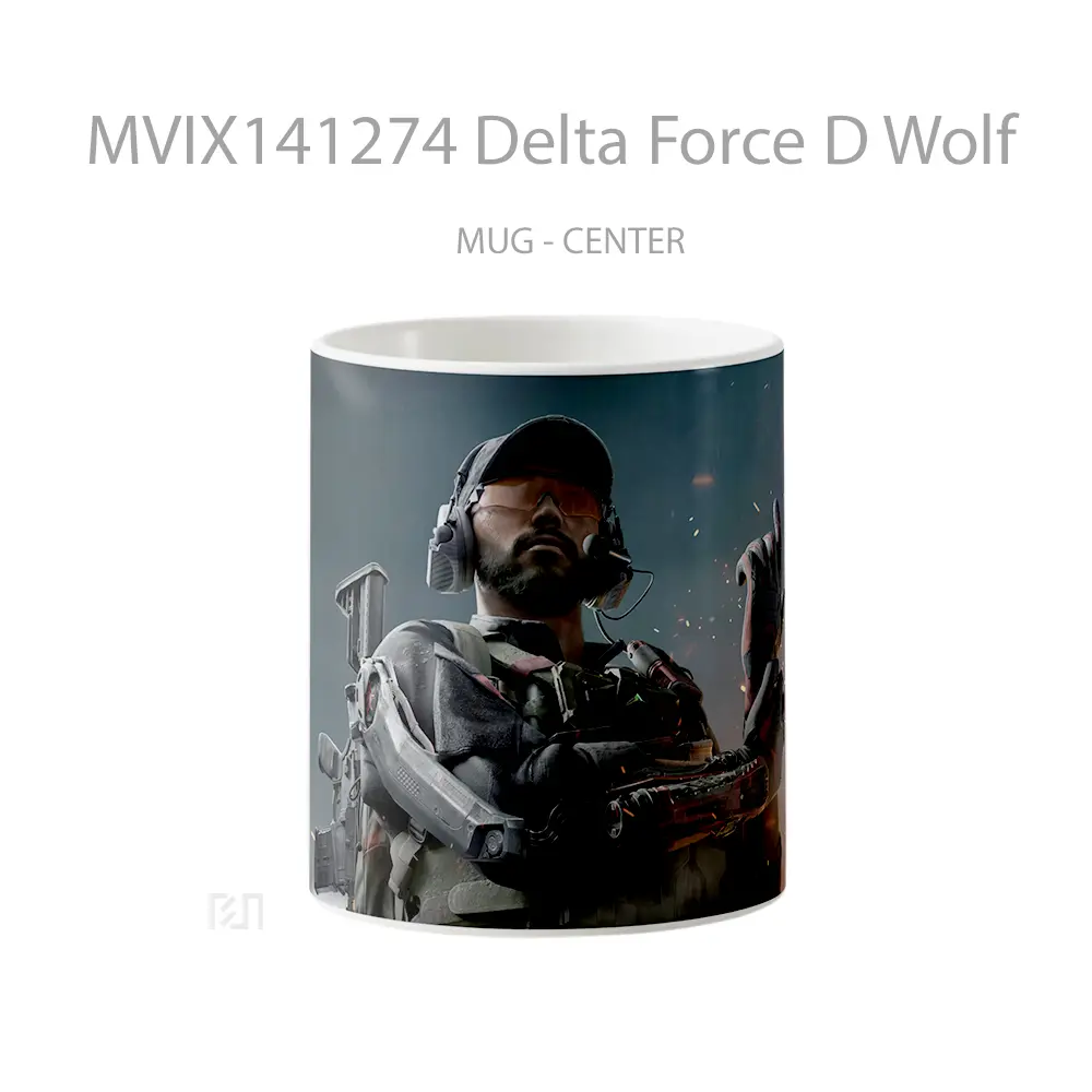 Mug Delta Force D Wolf Gelas Hewan Lucu