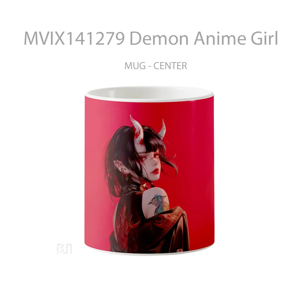 Mug Demon Anime Girl Cangkir Anime