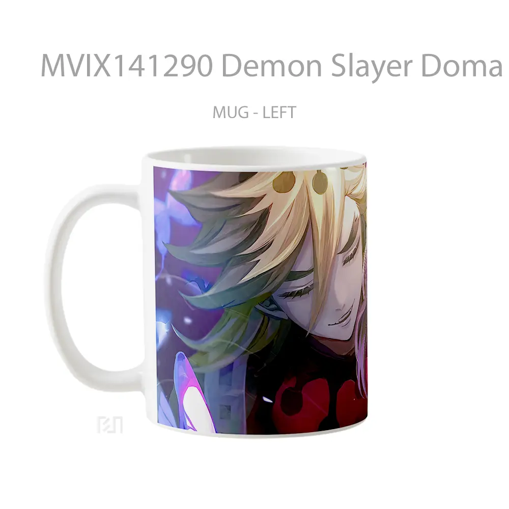Mug Demon Slayer Doma Vs Shinobu Kocho Gelas Keramik Unik - All-side / Desain