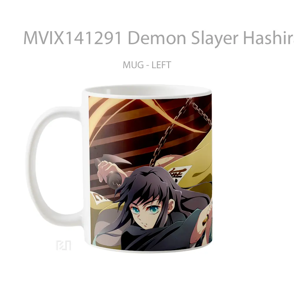 Mug Demon Slayer Hashira Gyomei Muichiro Gelas Keramik Unik - All-side / Desain