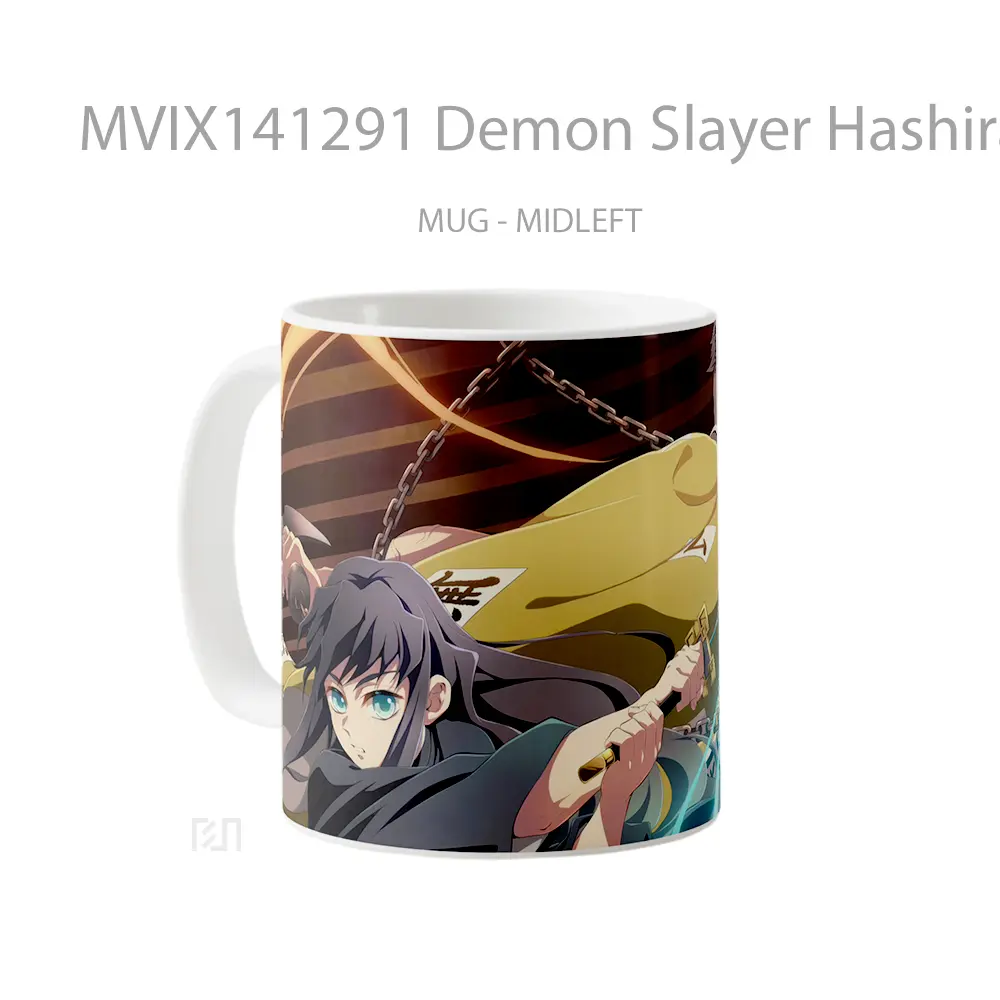 Mug Demon Slayer Hashira Gyomei Muichiro Gelas Keramik Unik - All-side / Desain