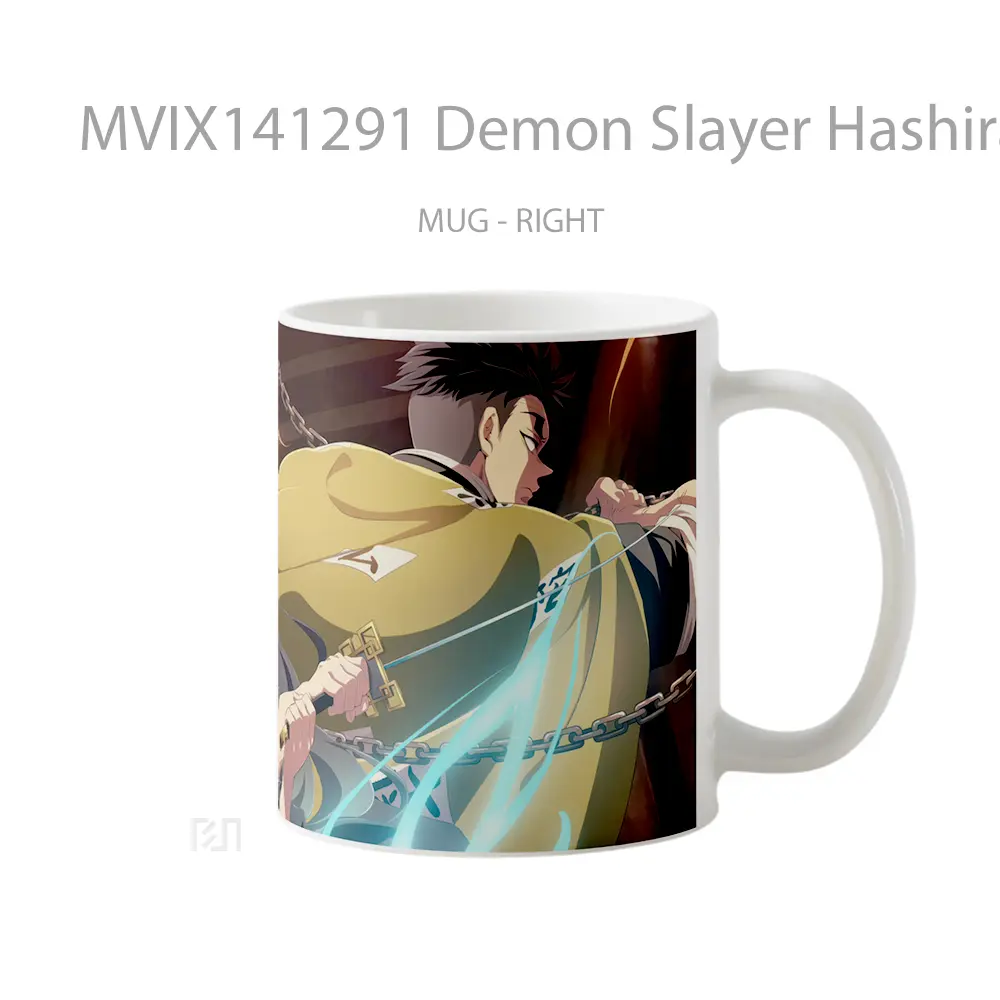 Mug Demon Slayer Hashira Gyomei Muichiro Gelas Keramik Unik - All-side / Desain