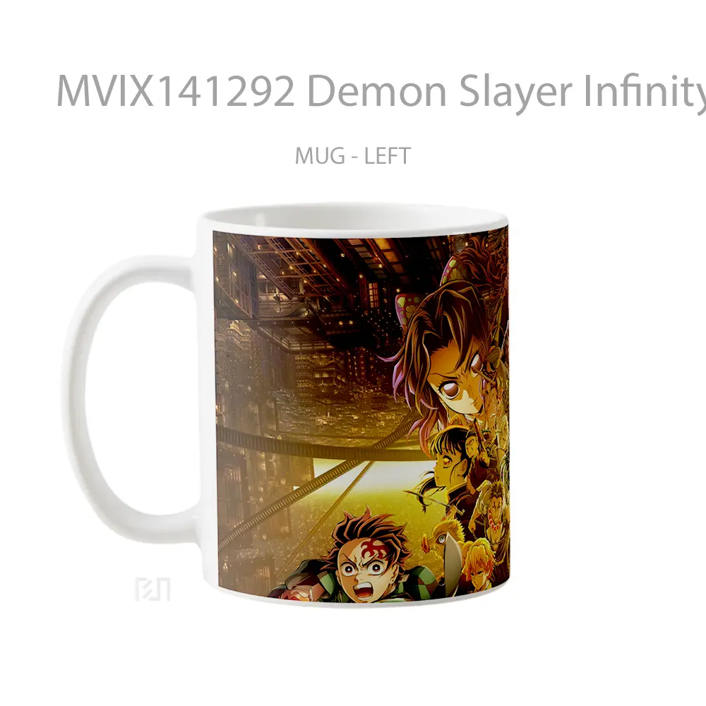 Mug Demon Slayer Infinity Castle Movie Characters Gelas Keramik Unik - All-side / Desain