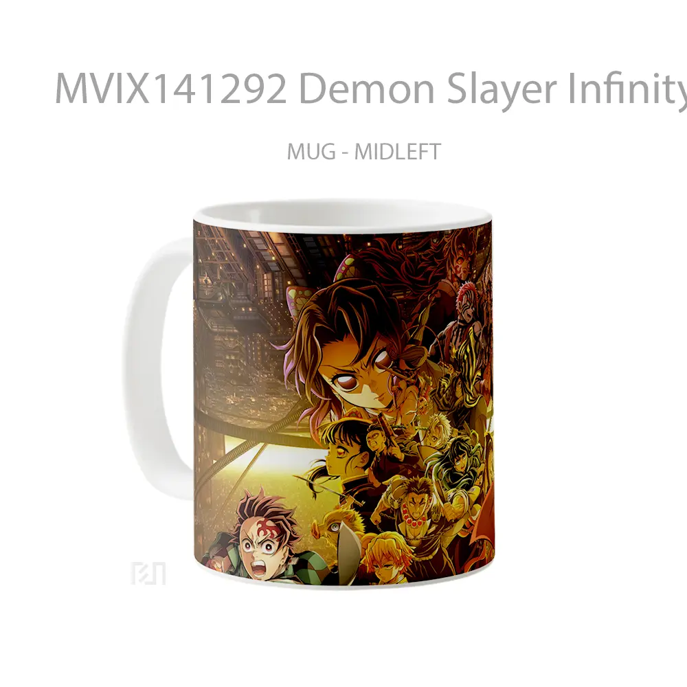 Mug Demon Slayer Infinity Castle Movie Characters Gelas Keramik Unik - All-side / Desain