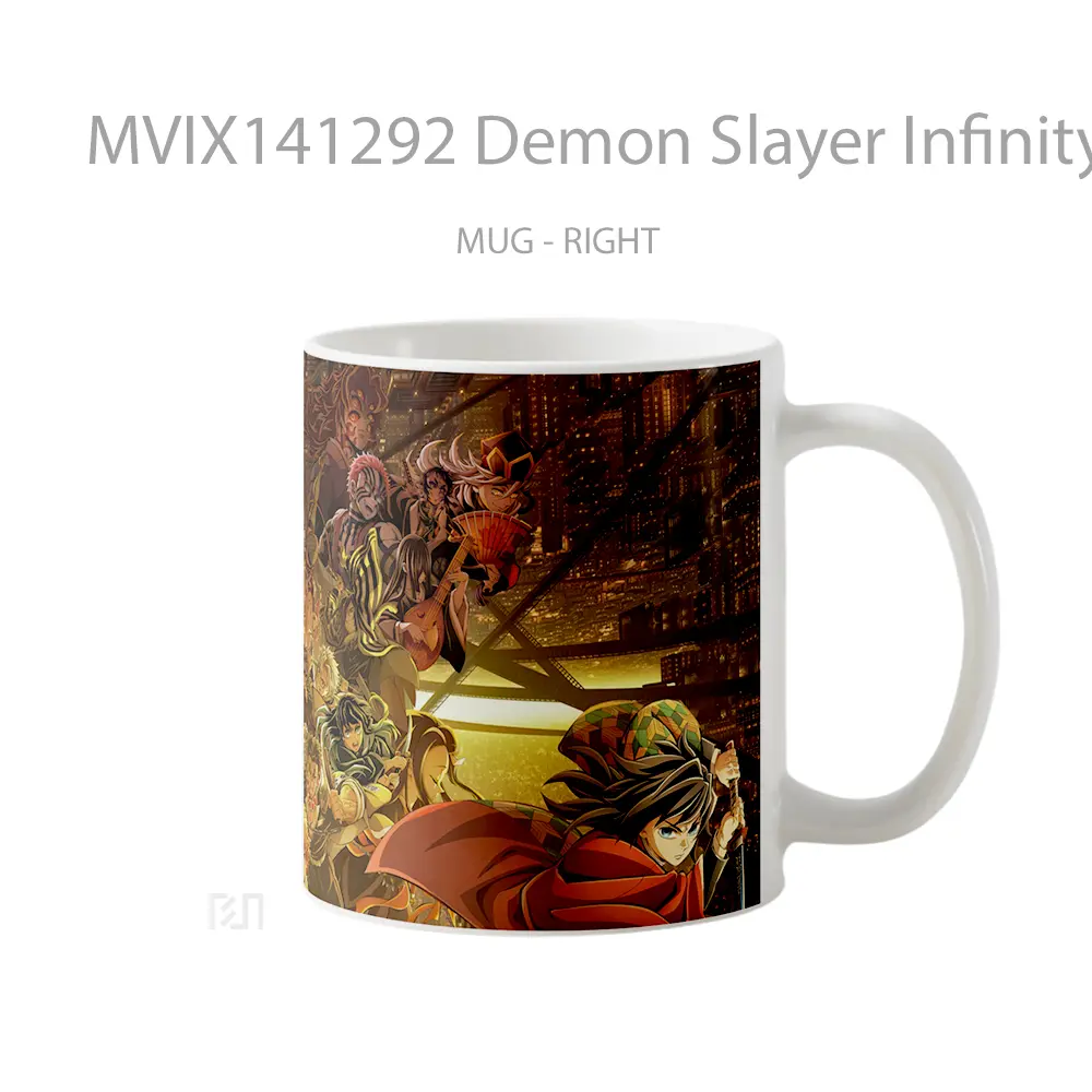 Mug Demon Slayer Infinity Castle Movie Characters Gelas Keramik Unik - All-side / Desain