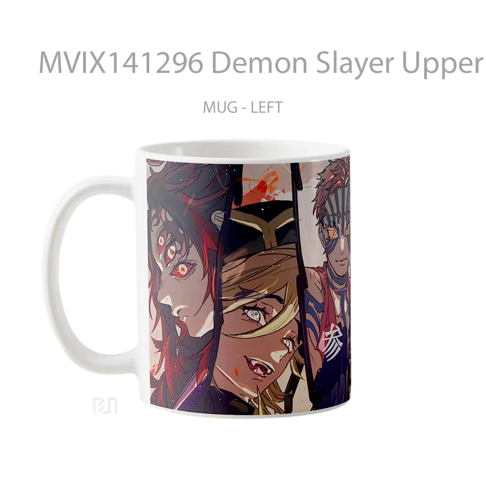 Mug Demon Slayer Upper Rank Demon Members Gelas Keramik Unik - All-side / Desain