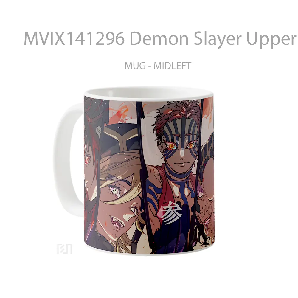 Mug Demon Slayer Upper Rank Demon Members Gelas Keramik Unik - All-side / Desain