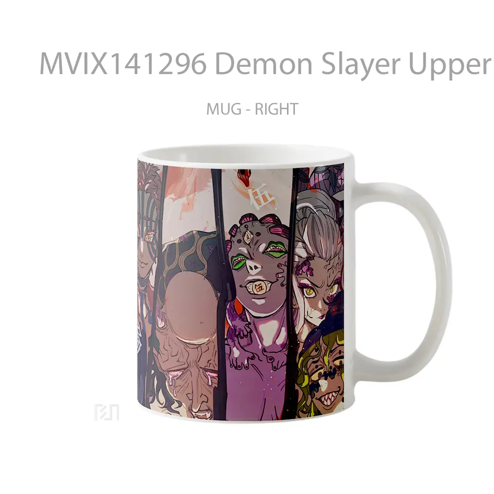 Mug Demon Slayer Upper Rank Demon Members Gelas Keramik Unik - All-side / Desain