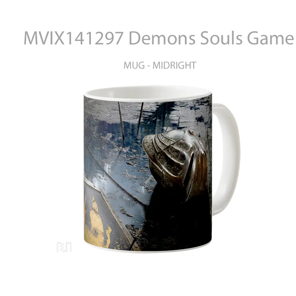Mug Demons Souls Game Knight Helmet Shiel Cangkir Gamer - All-side / Desain