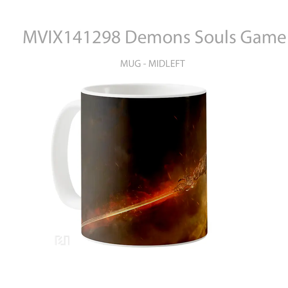 Mug Demons Souls Game Knight Swor Cangkir Gamer - All-side / Desain